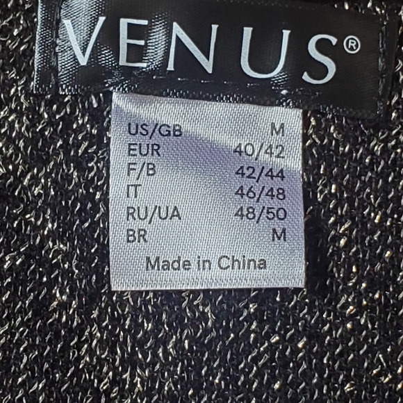 Venus Black and Gold Print Top - Picture 6 of 7